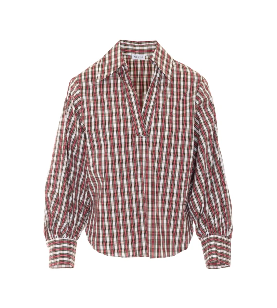 Camicia a quadri rossa RUE DU BAC