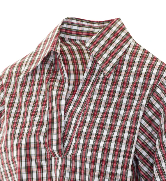 Camicia a quadri rossa RUE DU BAC