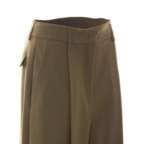Olive straight-leg trousers RUE DU BAC
