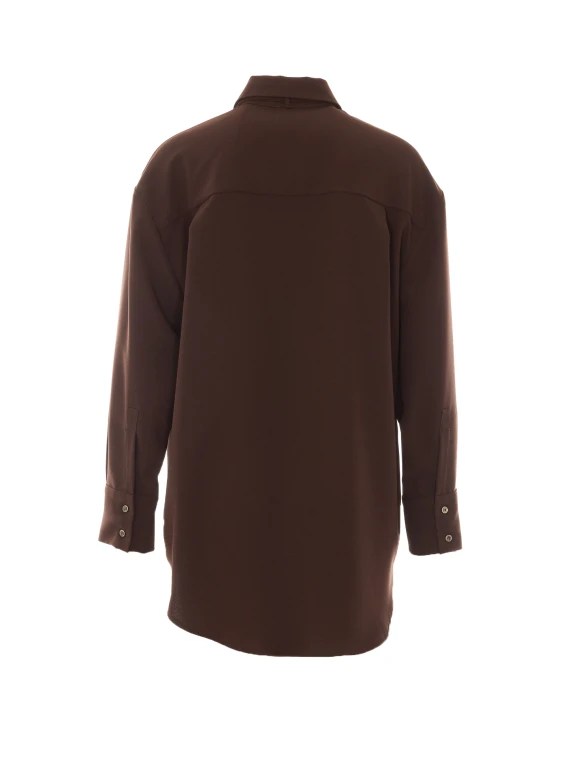 Camicia marrone con fiocco RUE DU BAC