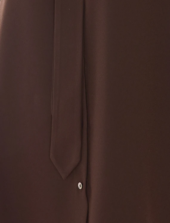 Camicia marrone con fiocco RUE DU BAC