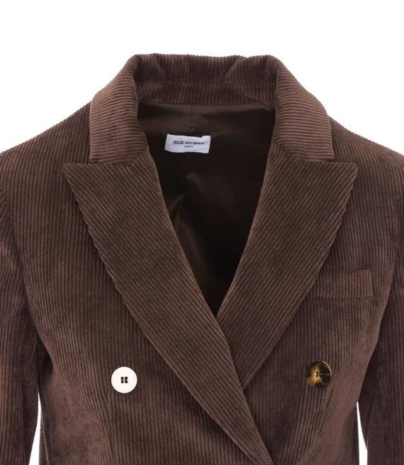 Velvet Double Breasted Jacket RUE DU BAC