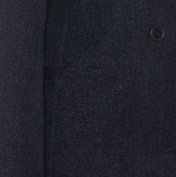 Blue Denim Double Breasted Closure RUE DU BAC