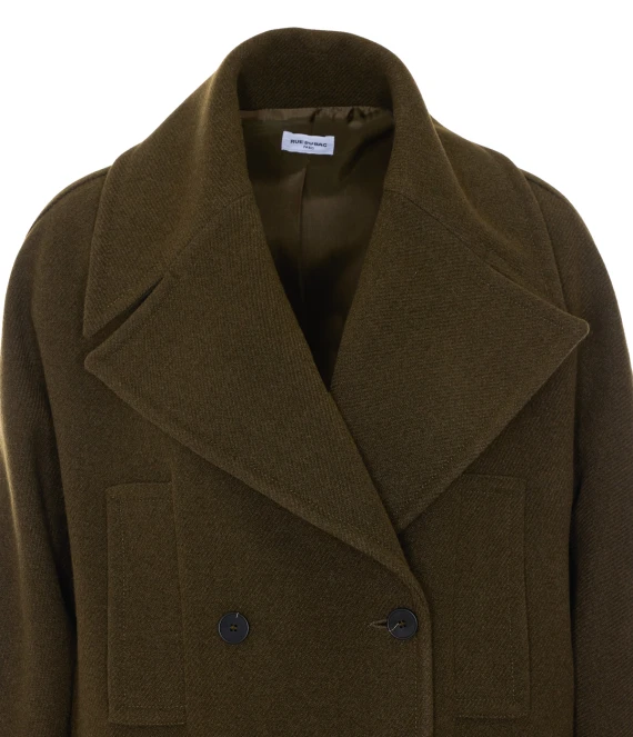 Green Double Breasted Coat RUE DU BAC