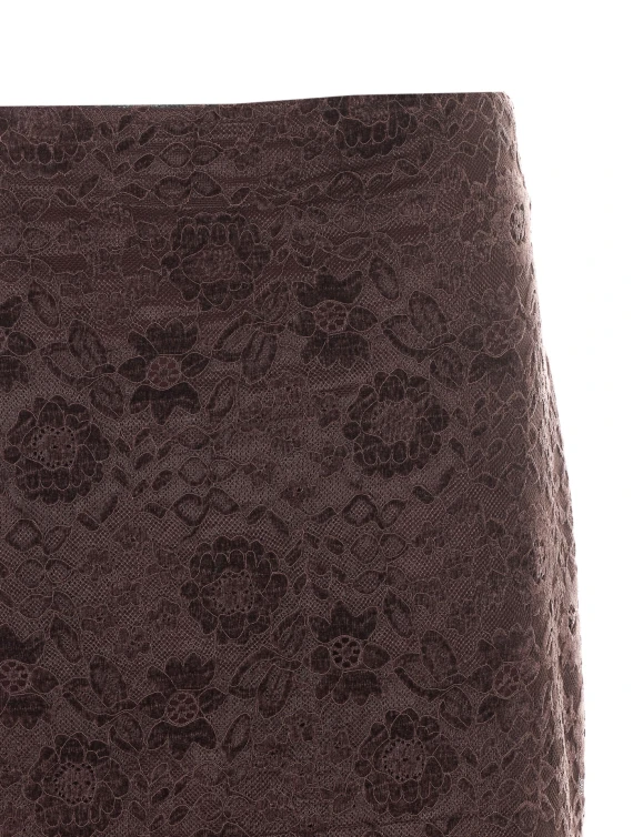 Brown Lace Skirt RUE DU BAC