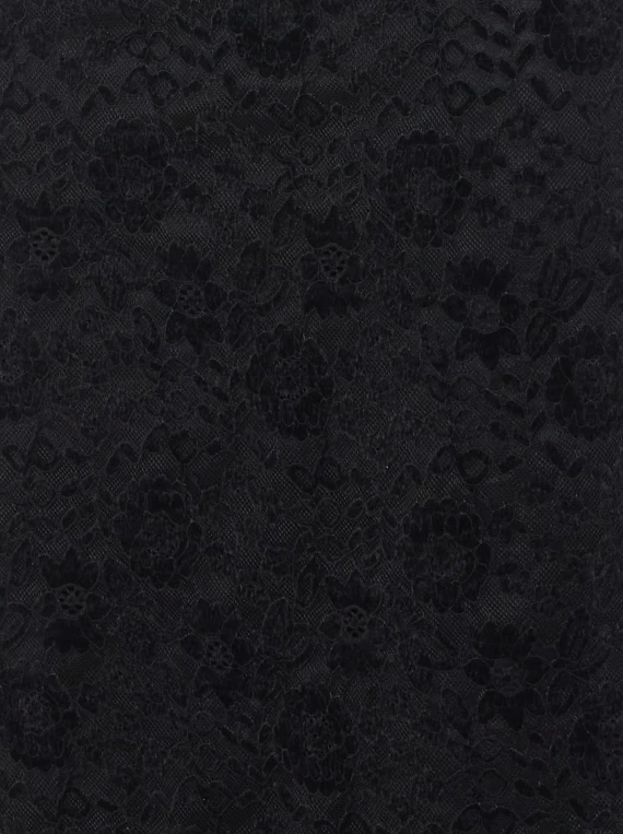 Abito midi in pizzo nero RUE DU BAC