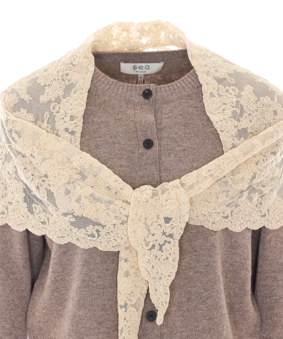 Kirra beige and taupe cardigan SEA NY