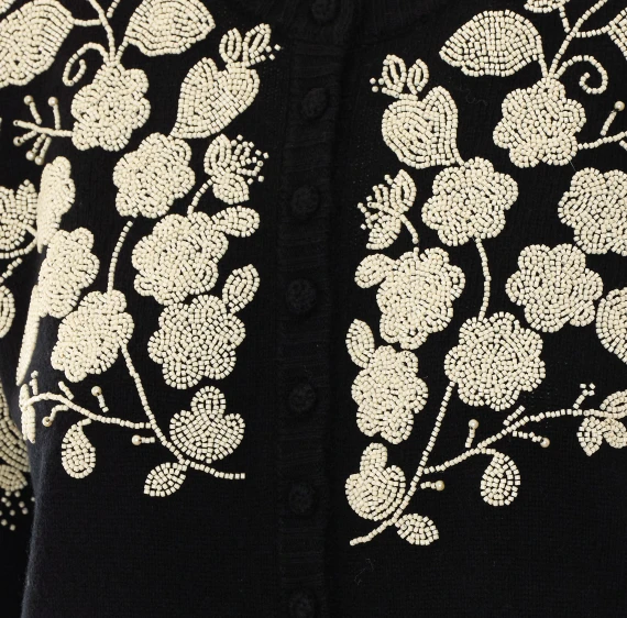 Black embroidered cardigan SEA NY