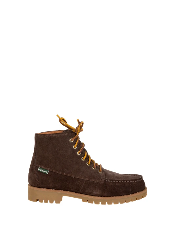 Stivaletti alla caviglia stringati marrone scuro sebago