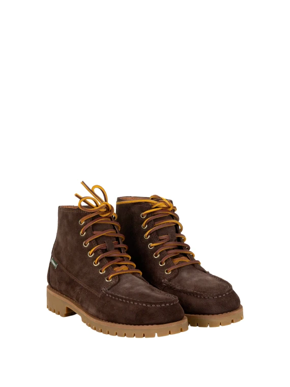 Stivaletti alla caviglia stringati marrone scuro sebago