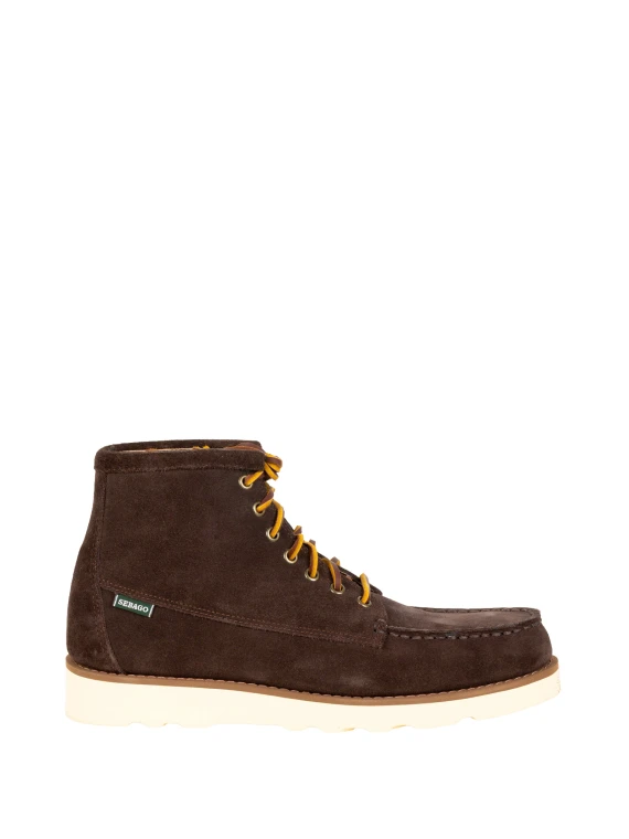 Stivaletti in camoscio marrone scuro sebago