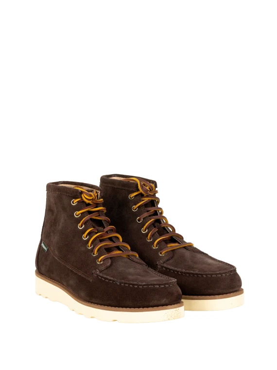 Stivaletti in camoscio marrone scuro sebago