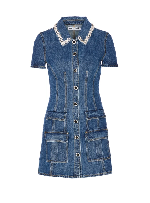 SELF PORTRAIT Dresses Blue