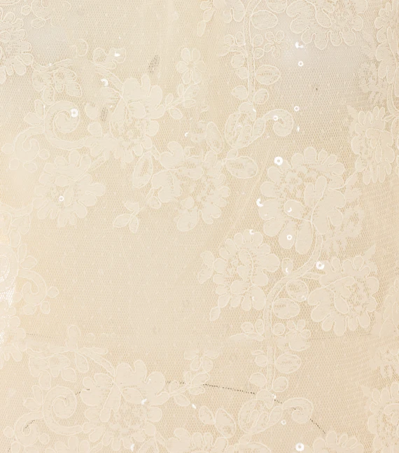 Cream lace long-sleeved top SELF PORTRAIT