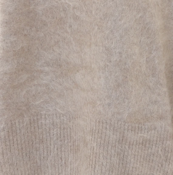 Light grey cashmere turtleneck sweater SOFT GOAT