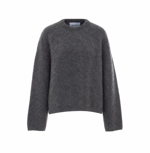 Maglione grigio scuro in alpaca