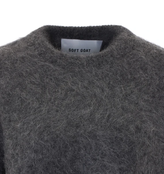 Maglione grigio scuro in alpaca SOFT GOAT