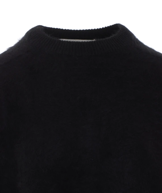 Maglione in cashmere nero SOFT GOAT