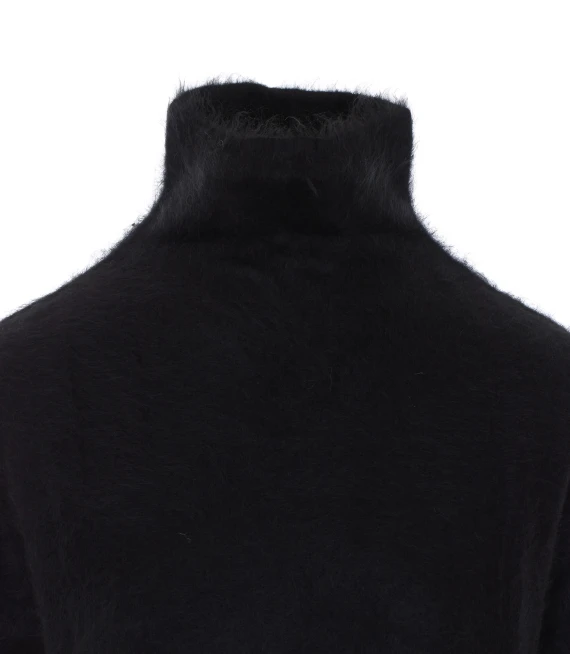 Black cropped cashmere top SOFT GOAT