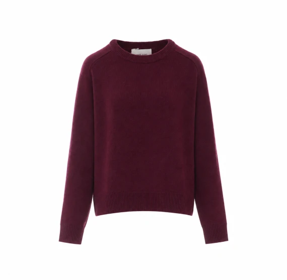 Maglione bordeaux in cashmere