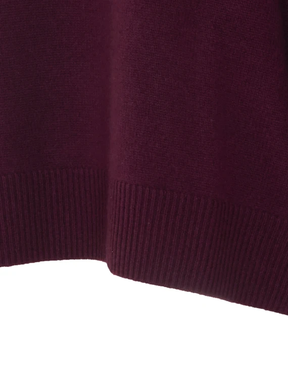 Bordeaux cashmere sweater SOFT GOAT