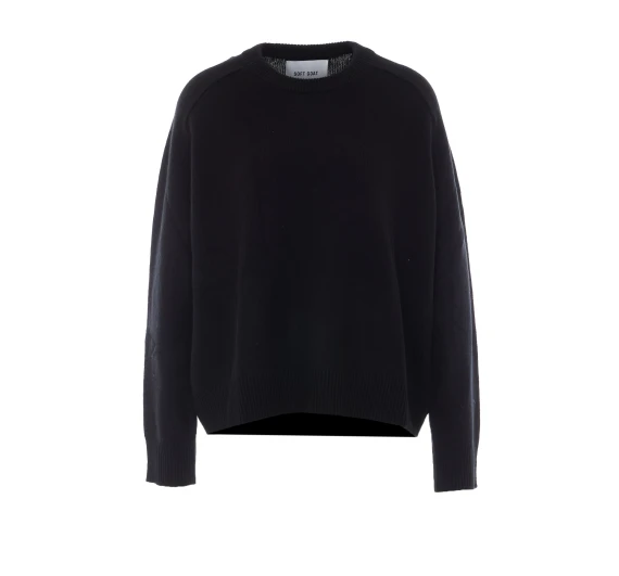 Maglione nero in cashmere