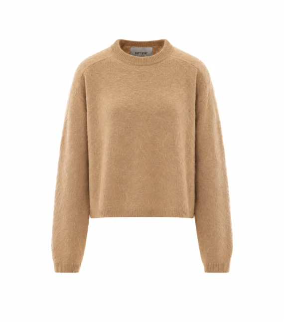 Beige cashmere sweater SOFT GOAT