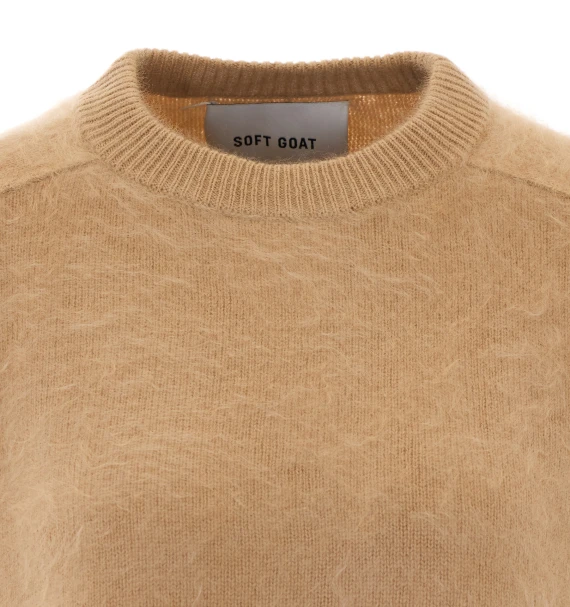 Beige cashmere sweater SOFT GOAT