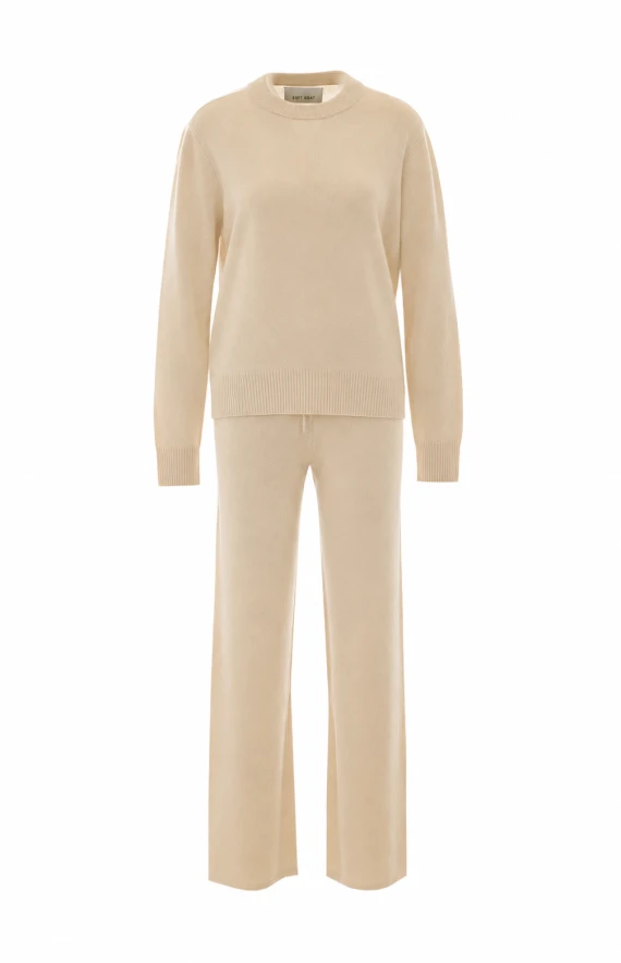 Completo in cashmere beige