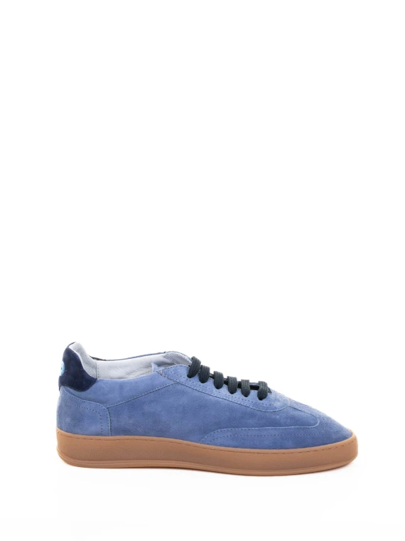 Women's Sneaker in Light Blue Suede SOLDINI 80