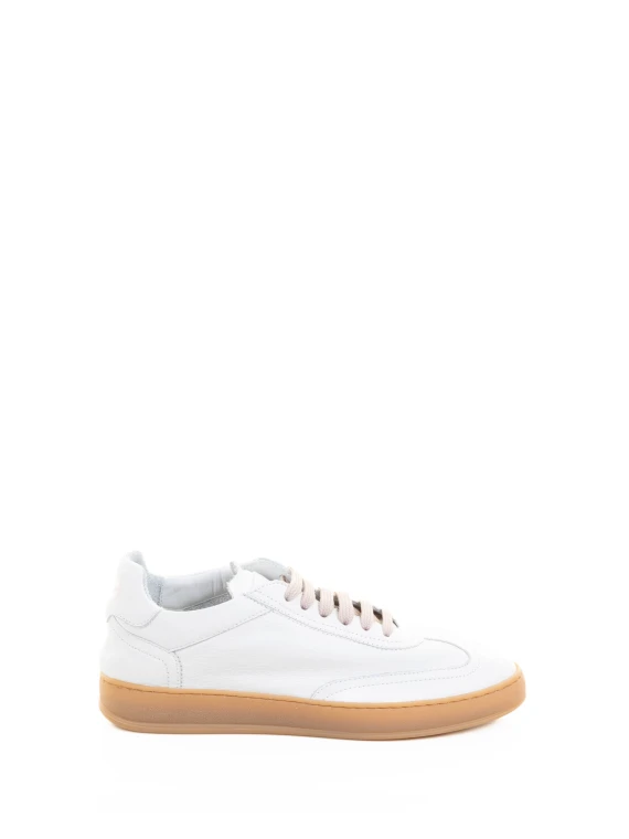 Women's Sneaker in White Suede