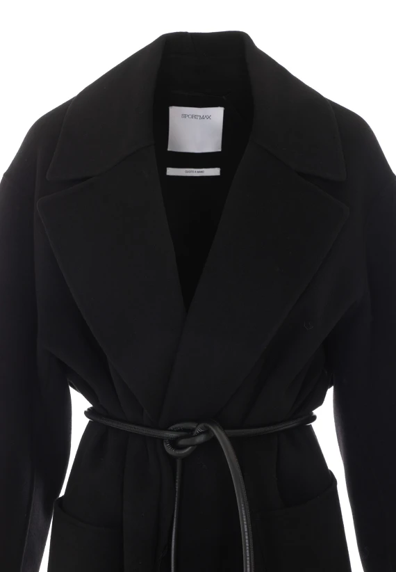 Long black coat SPORTMAX