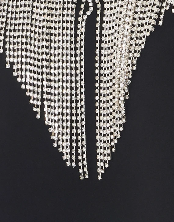 Black sleeveless top with crystals SPORTMAX