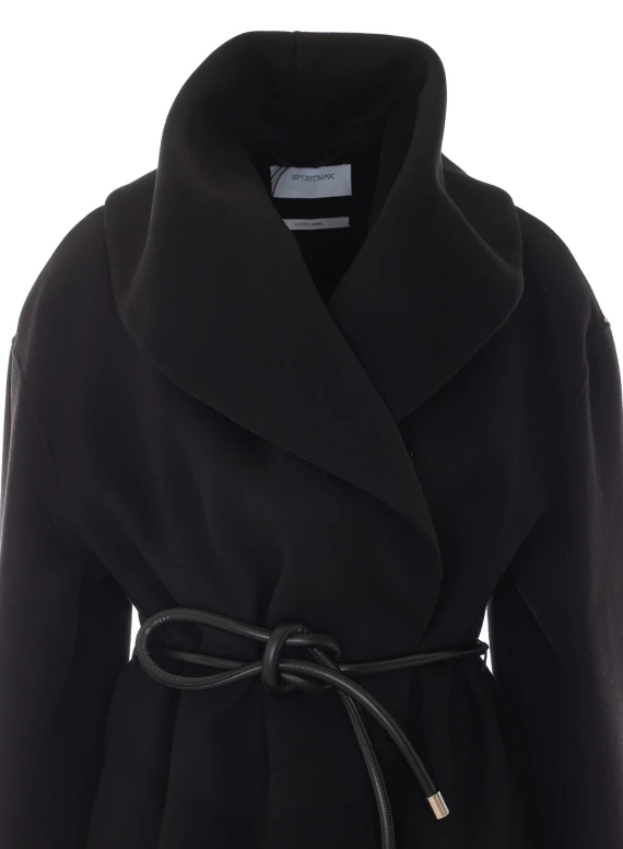 Black Spxuguale Heavy Jacket SPORTMAX