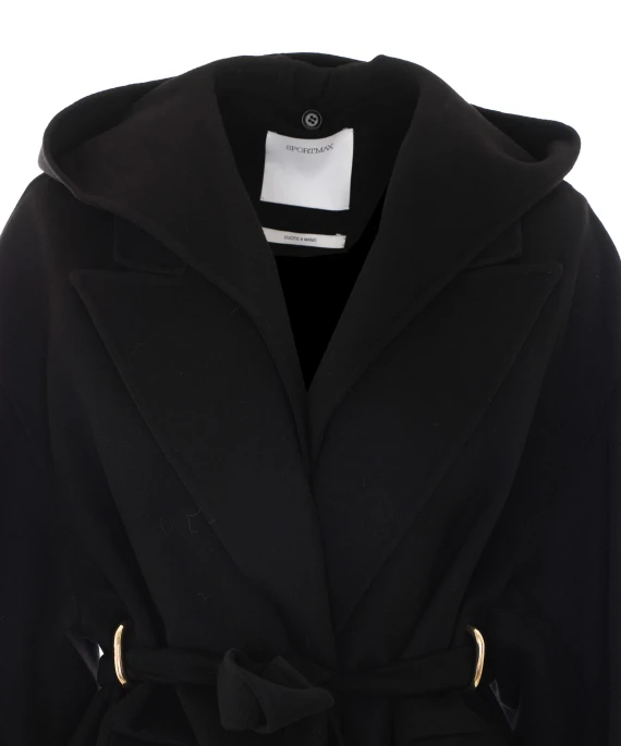 Black Spolmo coat SPORTMAX