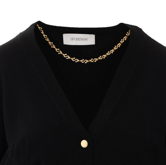 Cardigan corto nero SPORTMAX