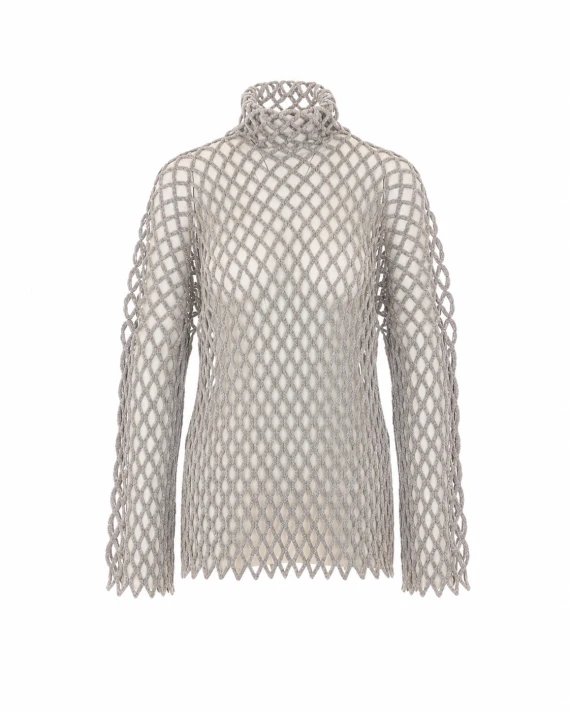 Maglia traforata beige chiaro SPORTMAX