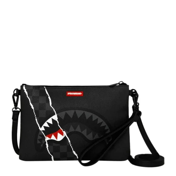 Black Scribble Shark Backpack Sprayground