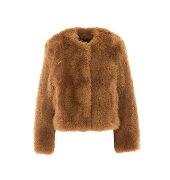 Halle Faux Fur Jacket Stand Studio