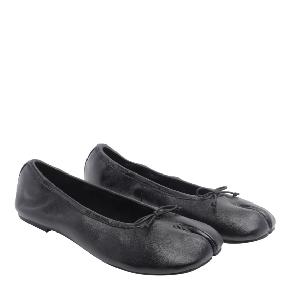 Black calf leather ballet flats Steve Madden