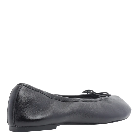 Black calf leather ballet flats Steve Madden