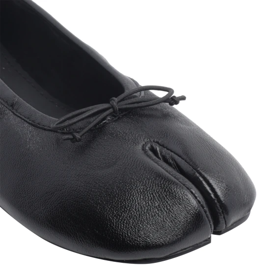 Black calf leather ballet flats Steve Madden