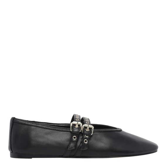Black Lydia Ballets Flat Shoes Steve Madden
