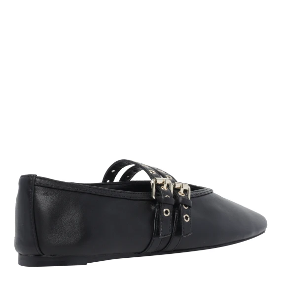 Black Lydia Ballets Flat Shoes Steve Madden