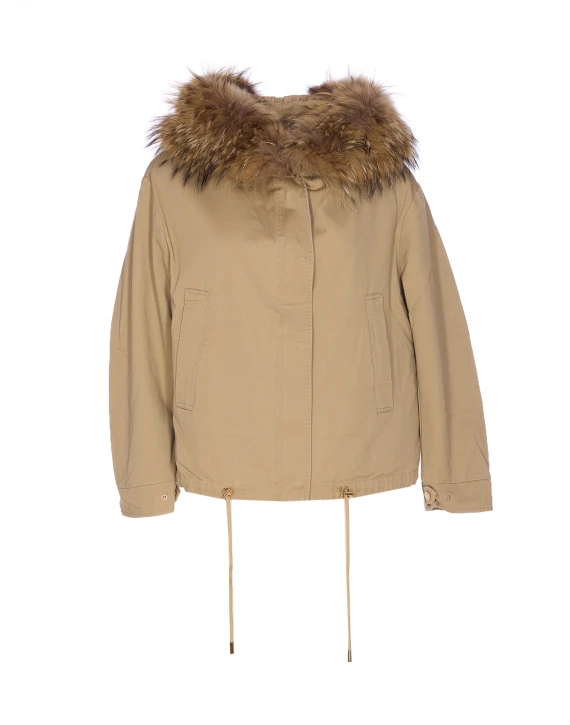 SHORT PARKA WITH FUR