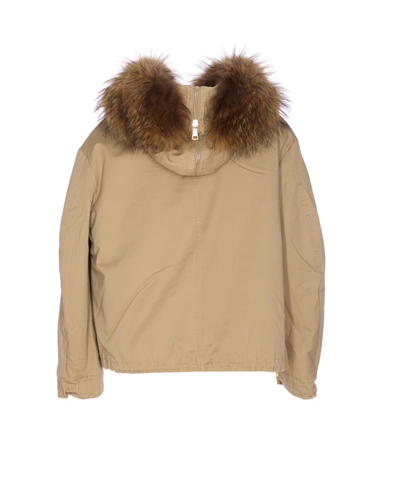 SHORT PARKA WITH FUR