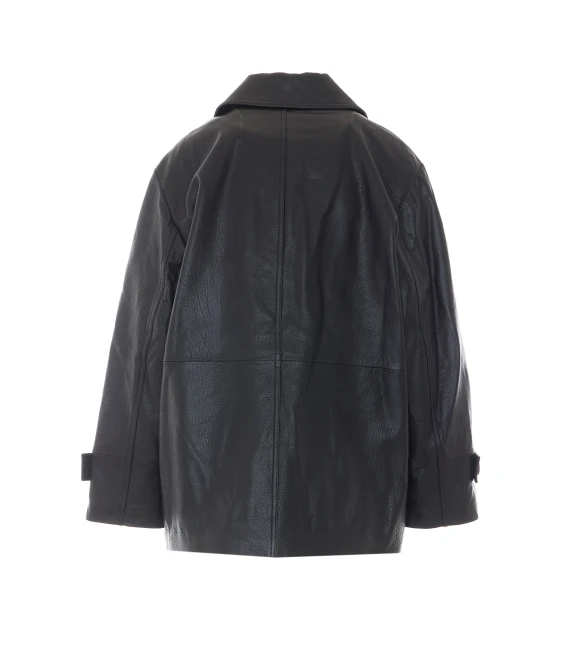 Black leather jacket Sword