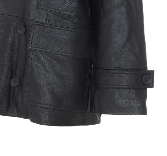 Black leather jacket Sword