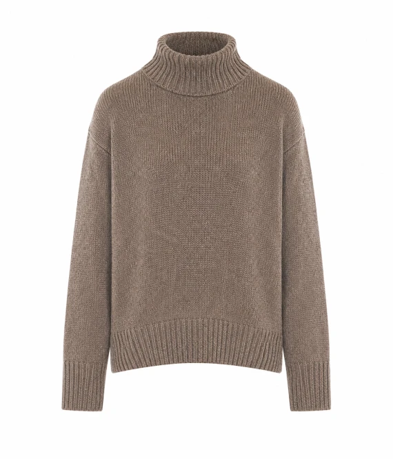 Maglione a collo alto Plira in cashmere grigio chiaro The Row