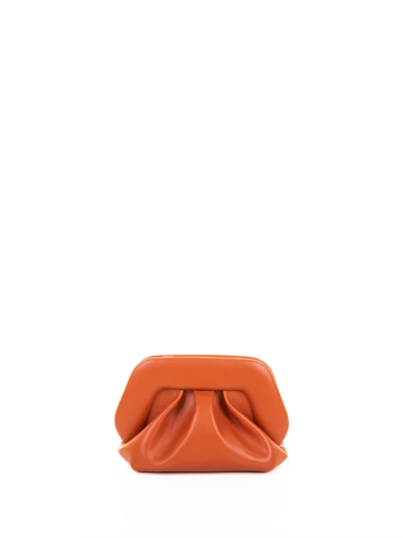 Pochette arancione vegan con tracolla